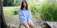 Gigi Stripe Button Down and Matching Short Set